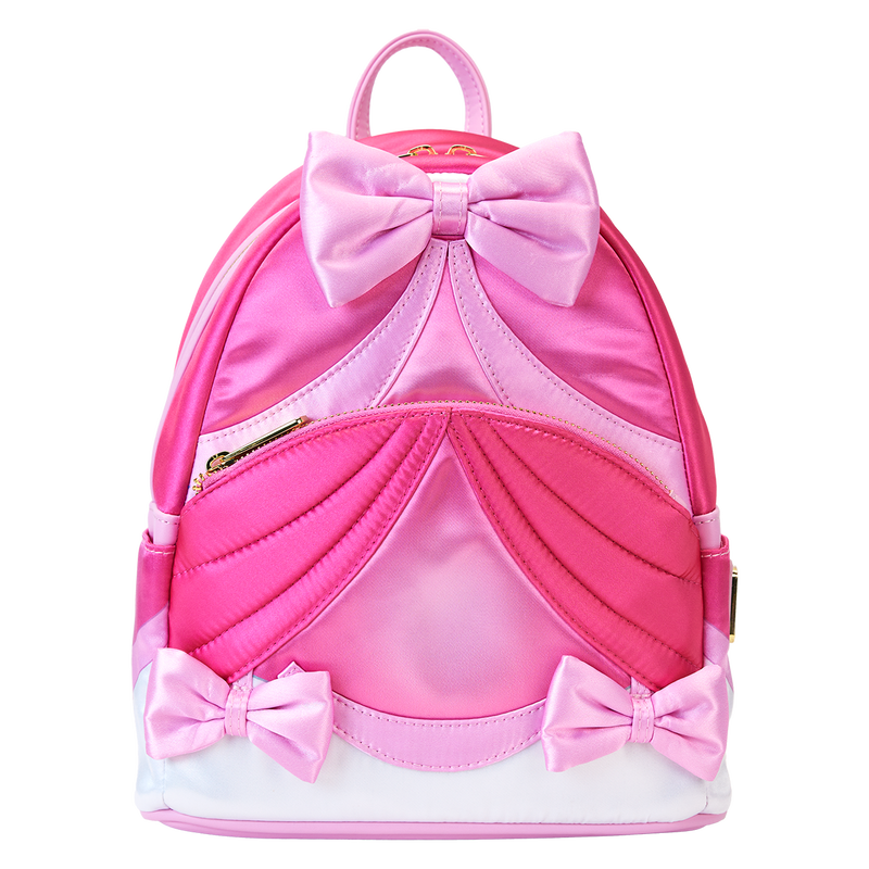 Cargue la imagen en el visor de la galería, Loungefly Disney - Cinderella 75Th Anniversary Pink Bow Cosplay Mini Backpack
