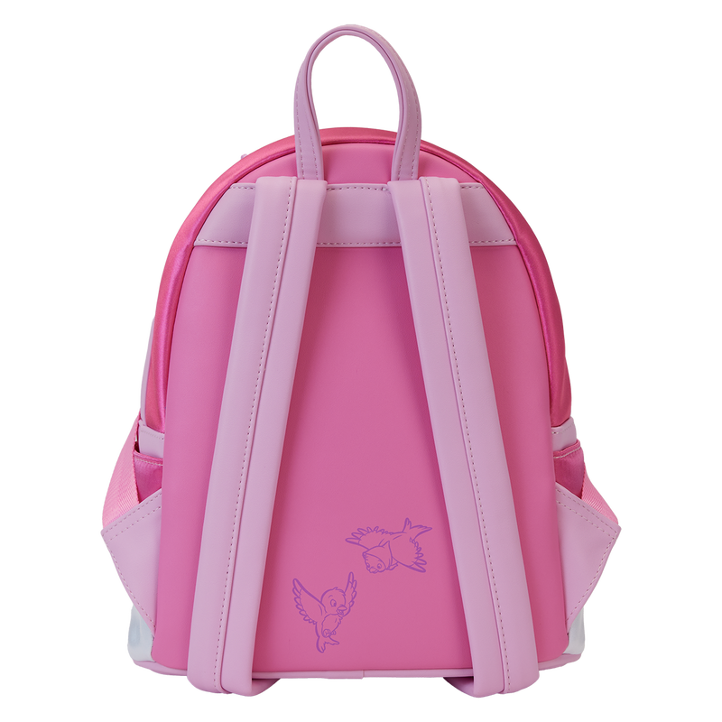 Cargue la imagen en el visor de la galería, Loungefly Disney - Cinderella 75Th Anniversary Pink Bow Cosplay Mini Backpack
