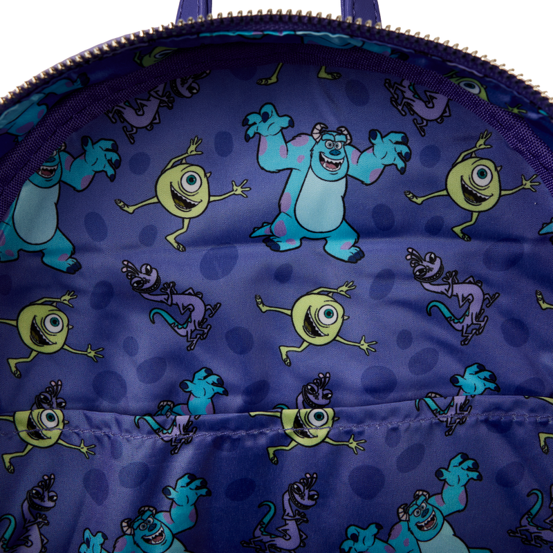 Load image into Gallery viewer, Disney Pixar Monsters Inc. - Mike Sulley &amp; Randall Triple Pocket Mini Backpack
