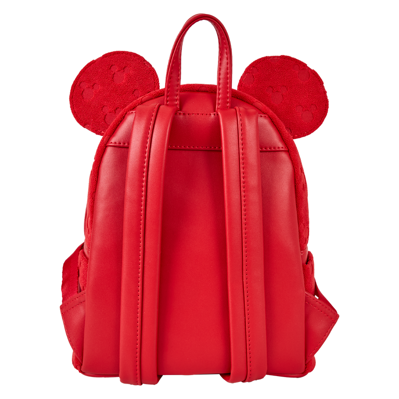 Chargez l&#39;image dans la visionneuse de la galerie, Loungefly Disney Mickey Mouse - All-Over Print Plush Burnout Mini Backpack
