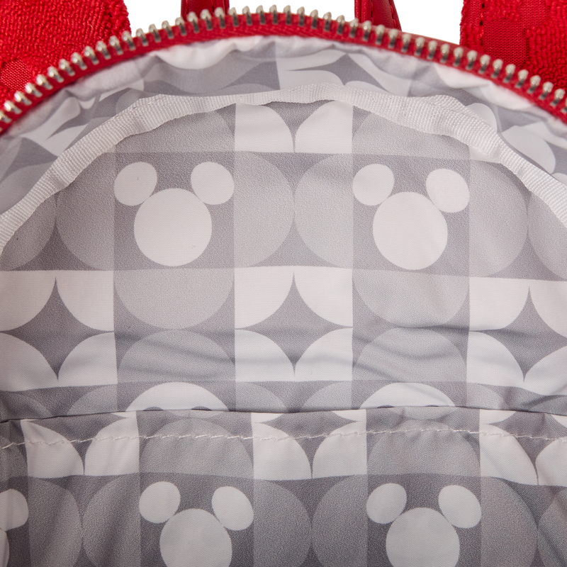 Chargez l&#39;image dans la visionneuse de la galerie, Loungefly Disney Mickey Mouse - All-Over Print Plush Burnout Mini Backpack
