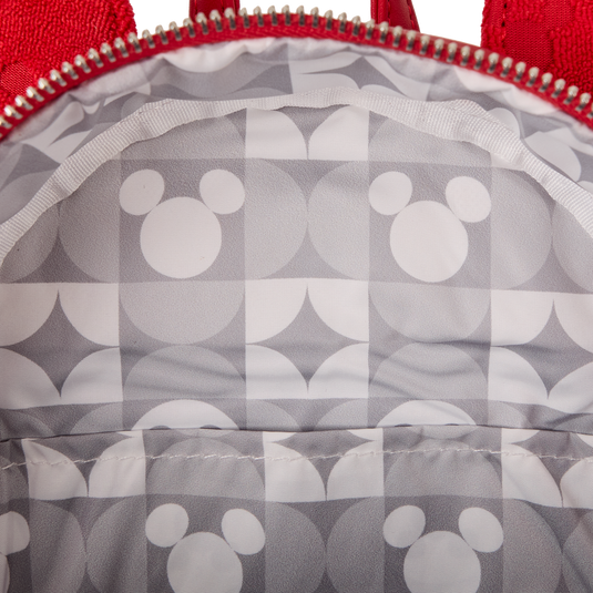 Loungefly Disney Mickey Mouse - All-Over Print Plush Burnout Mini Backpack