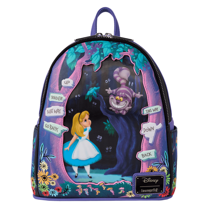 Loungefly Disney - Alice in Wonderland Tulgey Wood Lenticular Mini Backpack