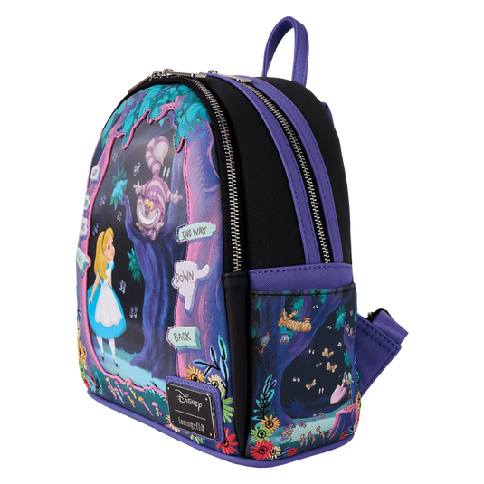 Loungefly Disney - Alice in Wonderland Tulgey Wood Lenticular Mini Backpack