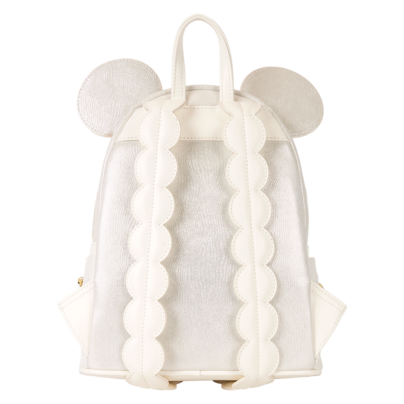Chargez l&#39;image dans la visionneuse de la galerie, Loungefly Disney Minnie Mouse - Iridescent Lace Wedding Mini Backpack

