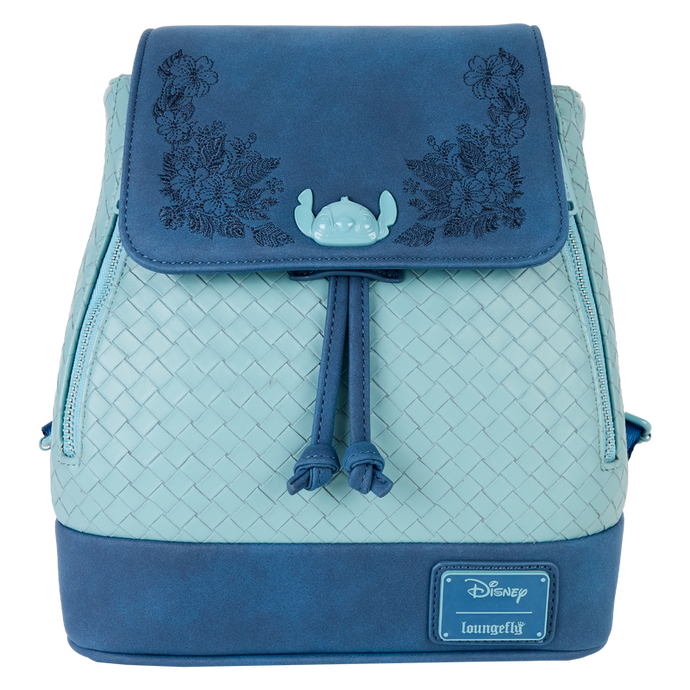 Loungefly Disney: Lilo & Stitch - Embroidered Floral Drawstring Mini Backpack