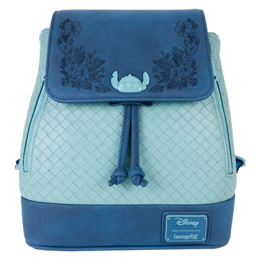 Loungefly Disney: Lilo & Stitch - Embroidered Floral Drawstring Mini Backpack