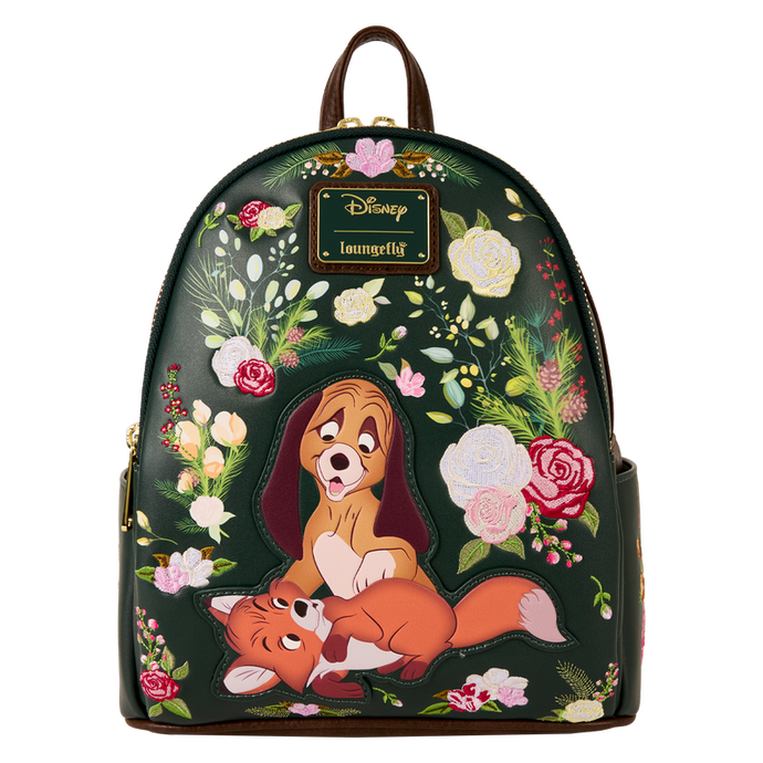 Loungefly Disney The Fox and the Hound - Forest Floral Mini Backpack