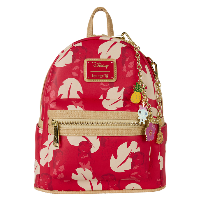 Loungefly Disney: Lilo & Stitch Charm Cosplay Mini Backpack