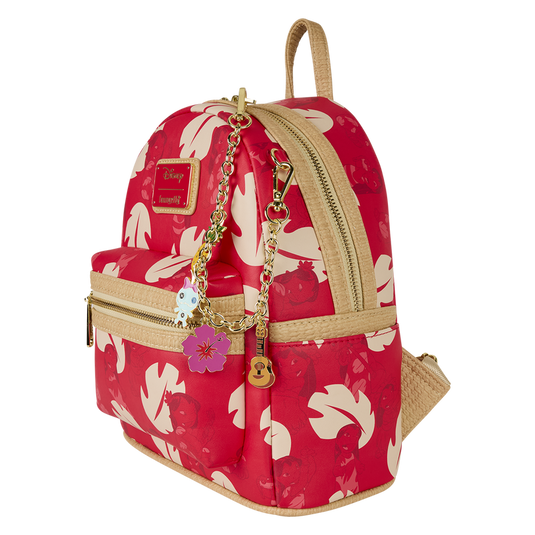 Loungefly Disney: Lilo & Stitch Charm Cosplay Mini Backpack