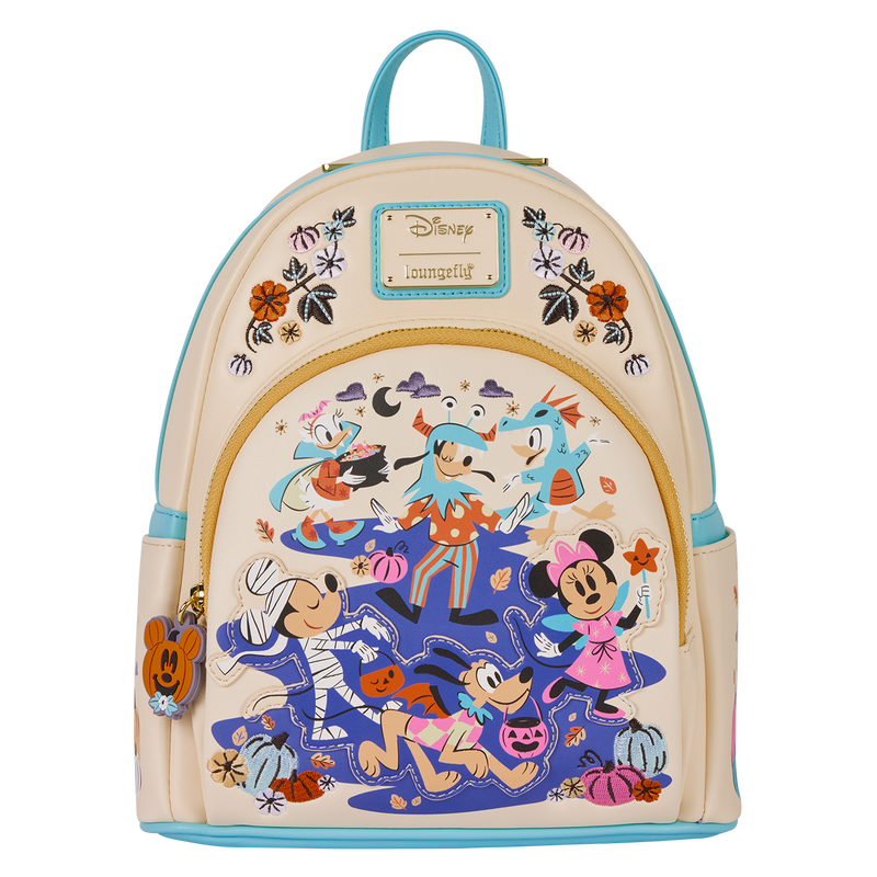 Cargue la imagen en el visor de la galería, Loungefly Disney: Mickey &amp; Friends Halloween Costume Mini Backpack
