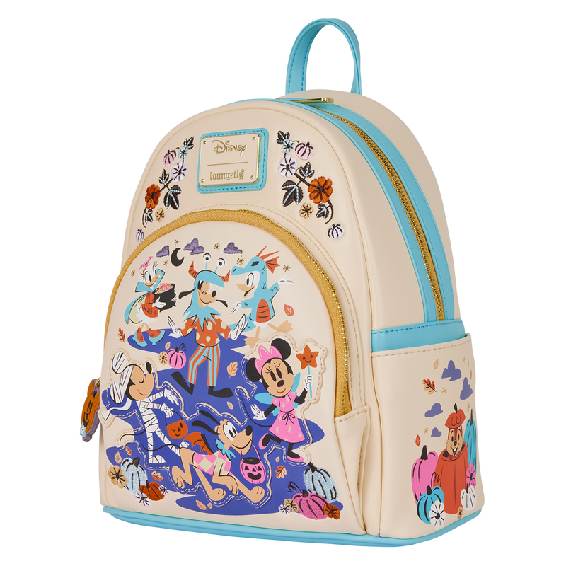 Cargue la imagen en el visor de la galería, Loungefly Disney: Mickey &amp; Friends Halloween Costume Mini Backpack
