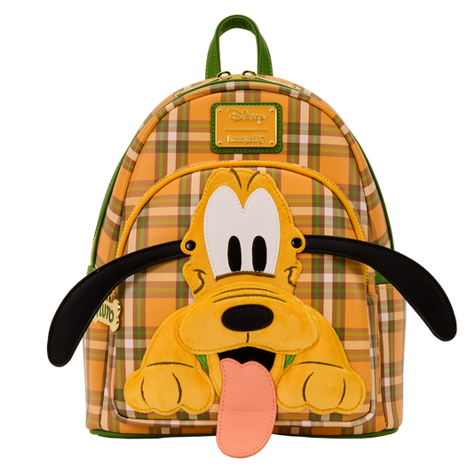 Loungefly Disney Pluto 95th Anniversary - Plaid Mini Backpack