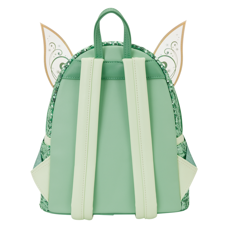 Chargez l&#39;image dans la visionneuse de la galerie, Loungefly Disney: Peter Pan - Tinker Bell Holiday Cosplay Sequin Mini Backpack
