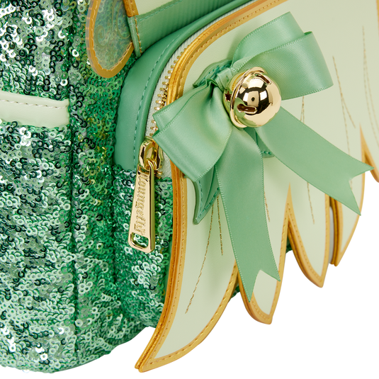 Loungefly Disney: Peter Pan - Tinker Bell Holiday Cosplay Sequin Mini Backpack