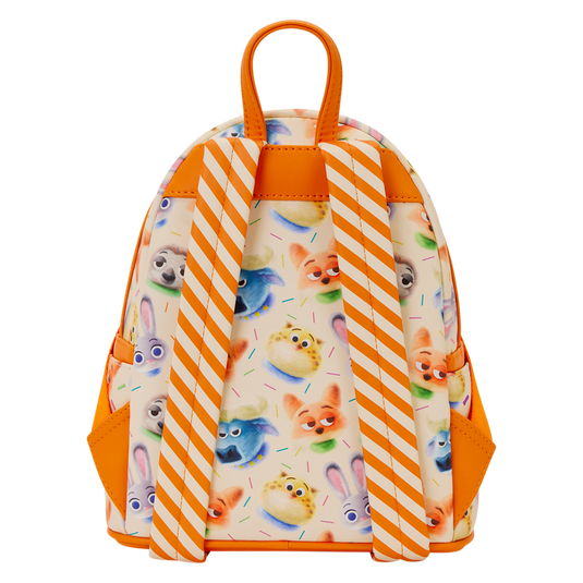 Loungefly Disney Zootopia 2 Nick Wilde Cotton Candy Cosplay All-Over Print Mini Backpack