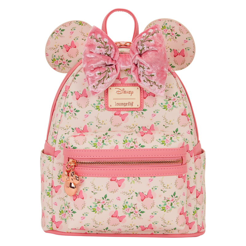 Chargez l'image dans la visionneuse de la galerie, Loungefly Disney Minnie Mouse - Floral All-Over Print Mini Backpack
