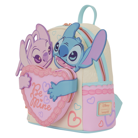 Loungefly Disney: Lilo & Stitch - Stitch & Angel Be Mine Mini Backpack