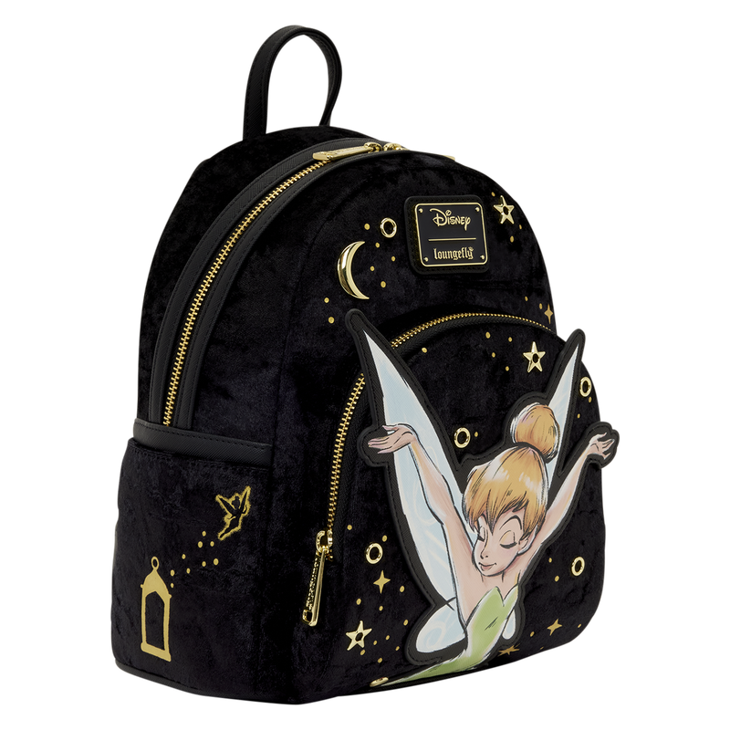 Load image into Gallery viewer, Loungefly Disney Tinker Bell - Pixie Dust Velvet  Mini Backpack
