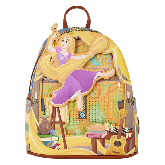 Disney: Tangled - Rapunzel Painting Glow Pin Trader Mini Backpack