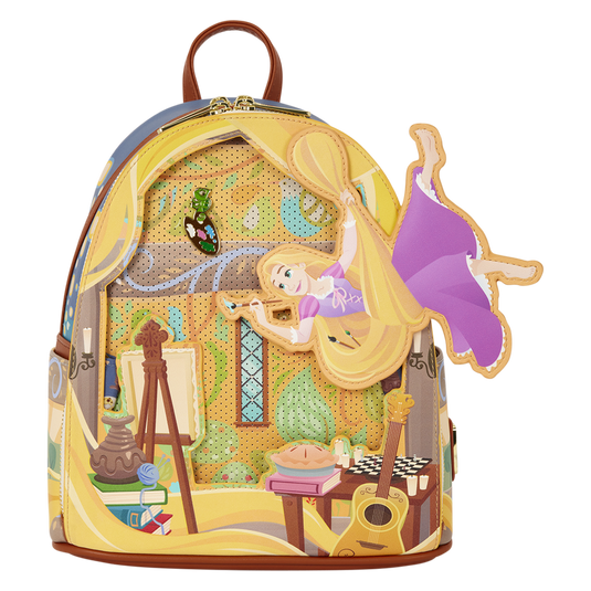 Disney: Tangled - Rapunzel Painting Glow Pin Trader Mini Backpack