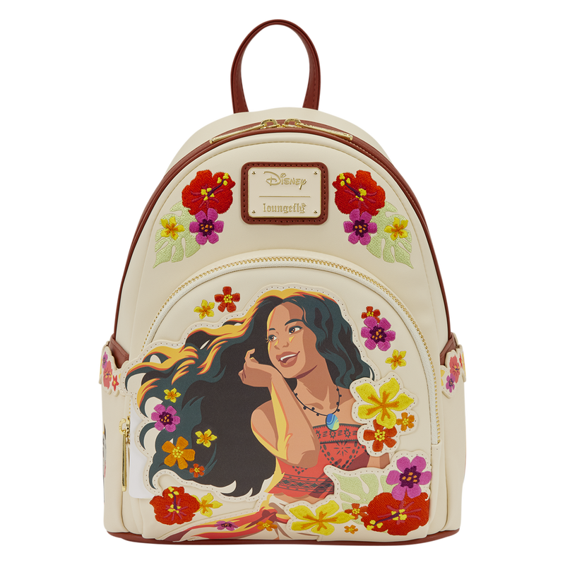 Load image into Gallery viewer, Loungefly Disney - Moana Live Action Floral Mini Backpack
