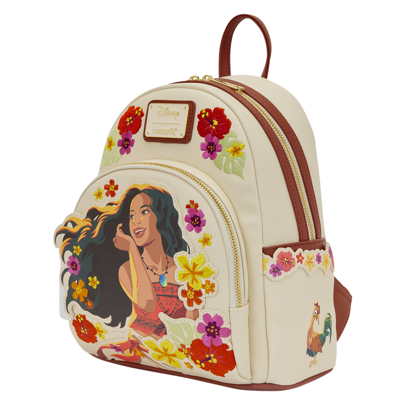 Load image into Gallery viewer, Loungefly Disney - Moana Live Action Floral Mini Backpack
