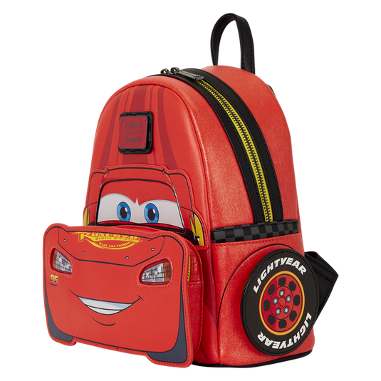 Disney Pixar Cars 20th Anniversary - Lightning McQueen Cosplay Light-Up Lenticular Mini Backpack