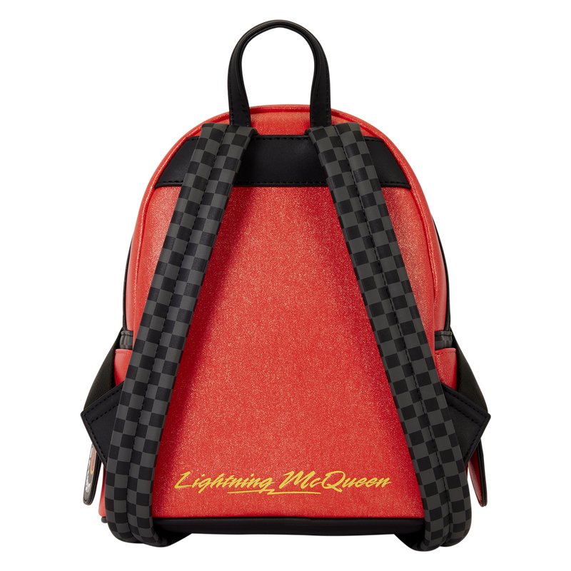 Cargue la imagen en el visor de la galería, Disney Pixar Cars 20th Anniversary - Lightning McQueen Cosplay Light-Up Lenticular Mini Backpack

