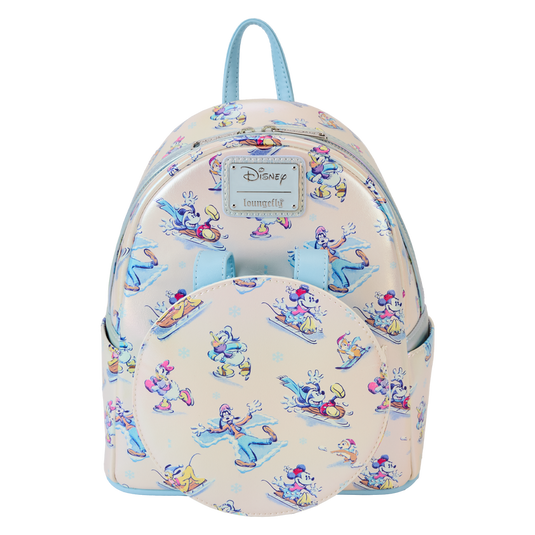 Loungefly Disney: Mickey Mouse & Friends - Winter Wonderland Mini Backpack With Ear Headband