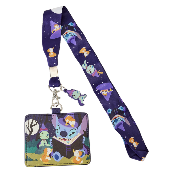 Stitch Spooky Stories Halloween Lanyard With Card Holder