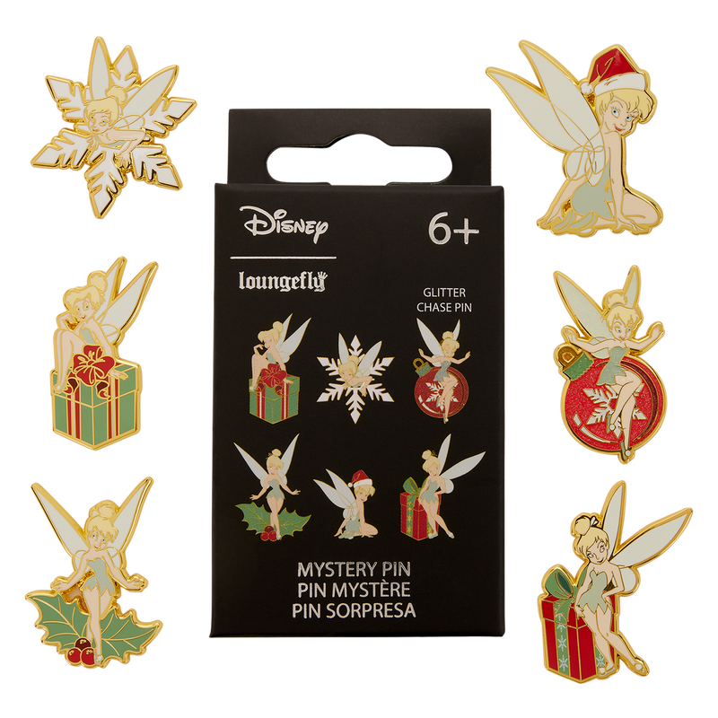 Cargue la imagen en el visor de la galería, Loungefly Disney Peter Pan - Tinker Bell Holiday Mystery 1pc Pin
