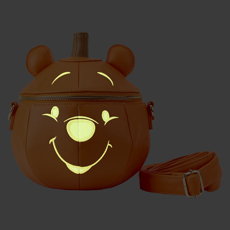 Load image into Gallery viewer, Loungefly Disney Winnie the Pooh Pumpkin Glow Crossbody Bag
