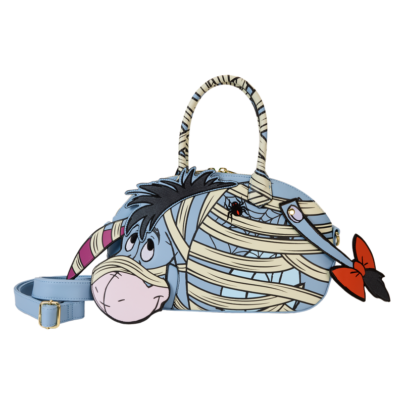 Load image into Gallery viewer, Loungefly Disney Winnie the Pooh - Mummy Eeyore Cosplay Glow Crossbody Bag
