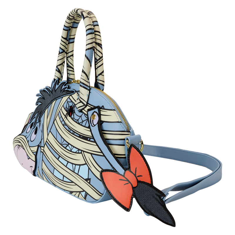 Load image into Gallery viewer, Loungefly Disney Winnie the Pooh - Mummy Eeyore Cosplay Glow Crossbody Bag
