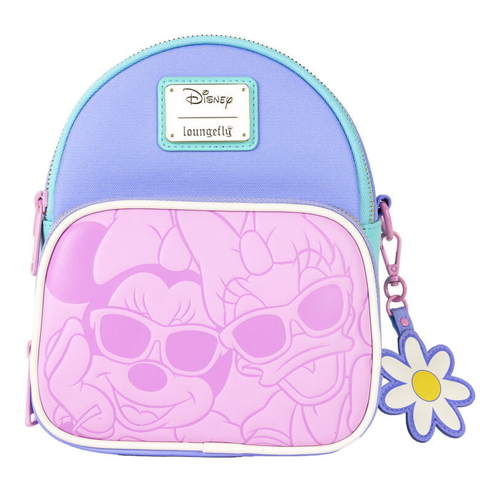 Disney Mickey & Minnie Mouse - Daisy Duck & Minnie Mouse Convertible Mini Backpack & Crossbody Bag