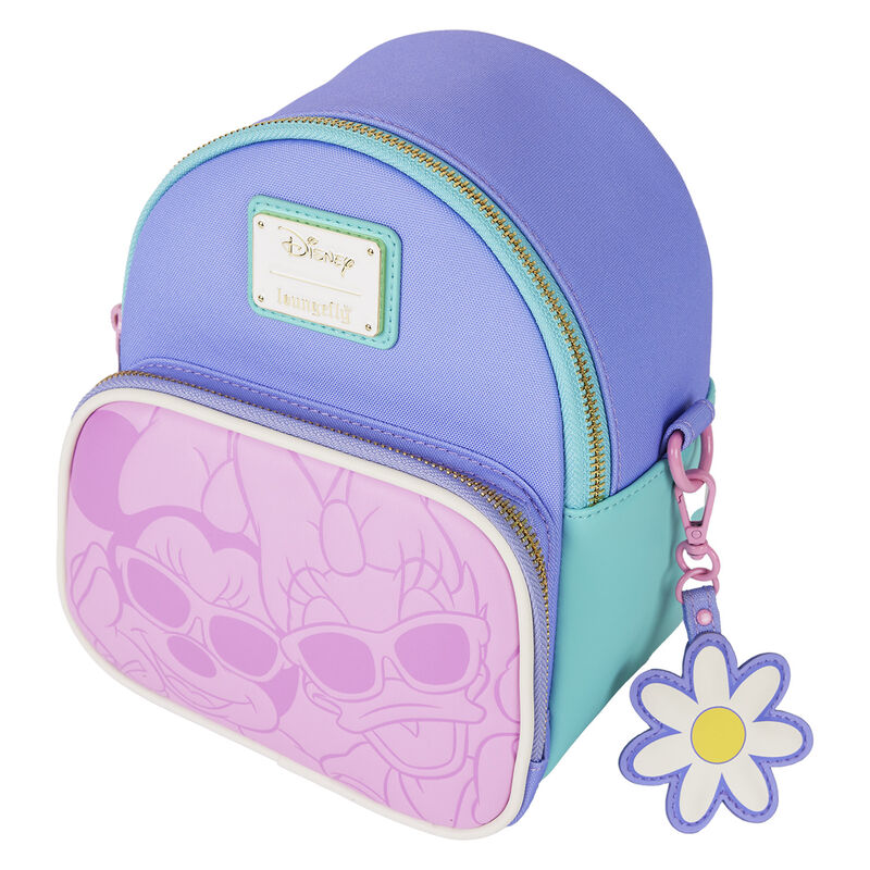 Chargez l&#39;image dans la visionneuse de la galerie, Disney Mickey &amp; Minnie Mouse - Daisy Duck &amp; Minnie Mouse Convertible Mini Backpack &amp; Crossbody Bag
