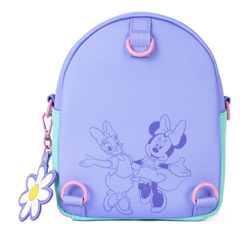 Chargez l&#39;image dans la visionneuse de la galerie, Disney Mickey &amp; Minnie Mouse - Daisy Duck &amp; Minnie Mouse Convertible Mini Backpack &amp; Crossbody Bag
