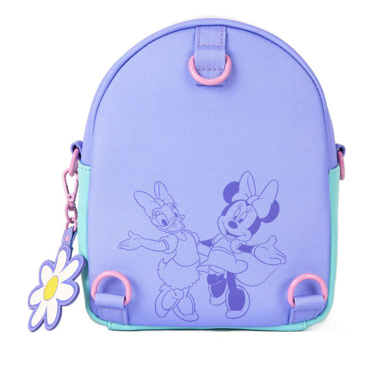 Disney Mickey & Minnie Mouse - Daisy Duck & Minnie Mouse Convertible Mini Backpack & Crossbody Bag