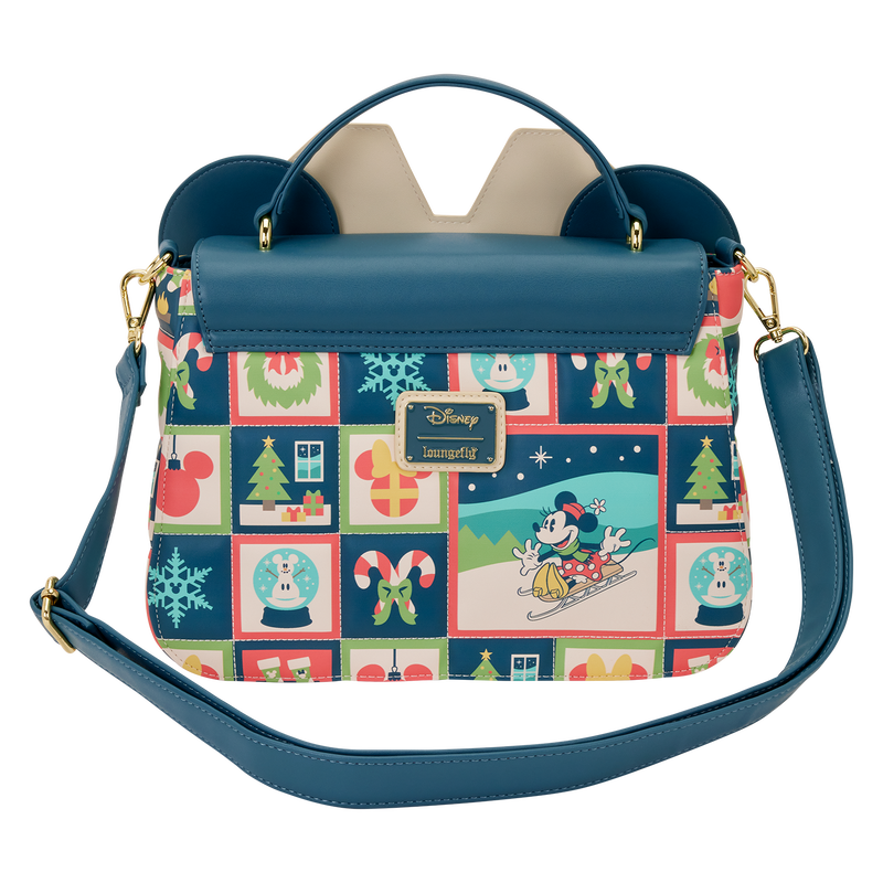 Chargez l'image dans la visionneuse de la galerie, Loungefly Disney Mickey &amp; Minnie - Holiday Crossbody Bag

