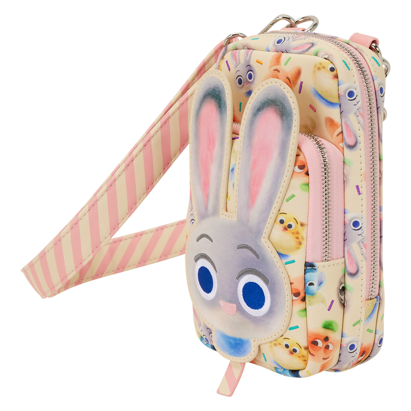 Cargue la imagen en el visor de la galería, Loungefly Disney Zootopia 2 - Judy Hopps Cotton Candy Cosplay Cell Phone Bag with Coin Bag Crossbody
