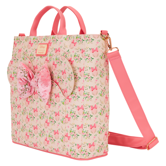 Loungefly Disney - Minnie Mouse Floral Convertible Tote Crossbody Bag