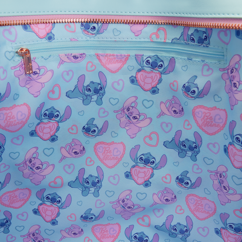 Load image into Gallery viewer, Loungefly Disney Lilo &amp; Stitch - Stitch &amp; Angel True Love Tote Crossbody Bag
