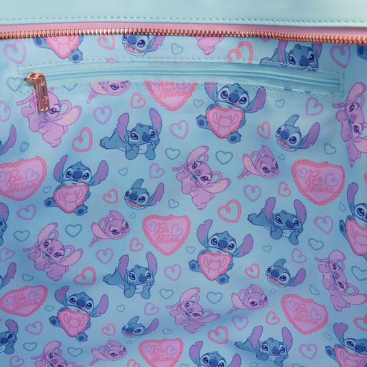 Loungefly Disney Lilo & Stitch - Stitch & Angel True Love Tote Crossbody Bag