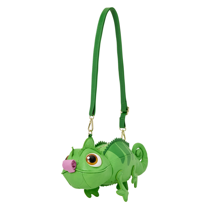 Cargue la imagen en el visor de la galería, Loungefly Disney - Tangled Pascal Figural Crossbody Bag
