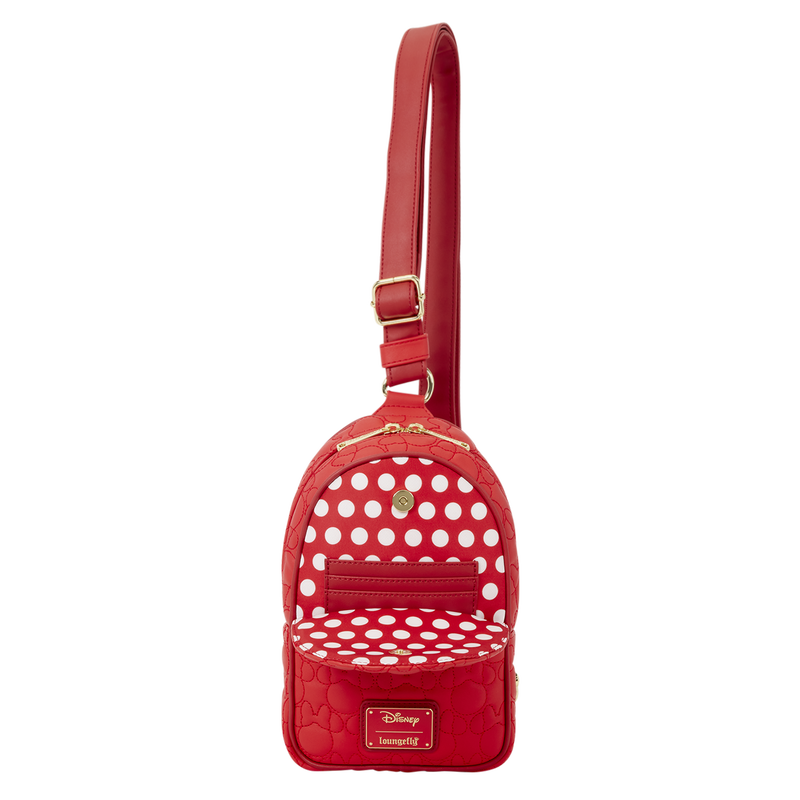 Chargez l'image dans la visionneuse de la galerie, Loungefly Disney: Mickey &amp; Minnie Mouse - Minnie Convertible Sling Bag

