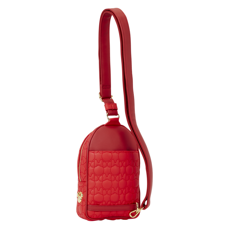 Chargez l'image dans la visionneuse de la galerie, Loungefly Disney: Mickey &amp; Minnie Mouse - Minnie Convertible Sling Bag
