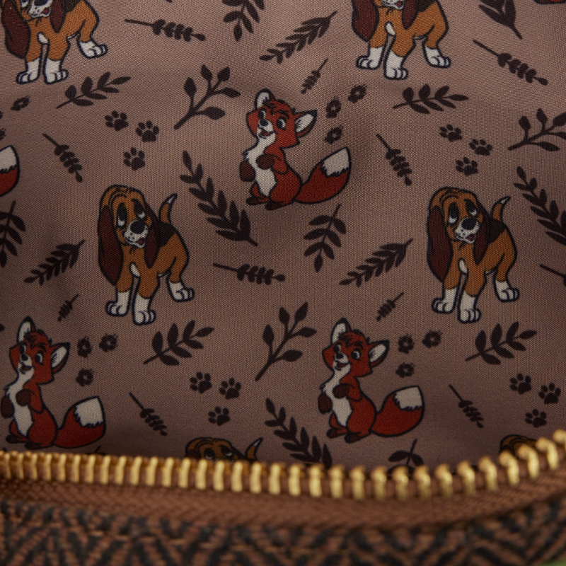 Load image into Gallery viewer, Loungefly Disney: The Fox and the Hound &amp; Copper Sling Bag
