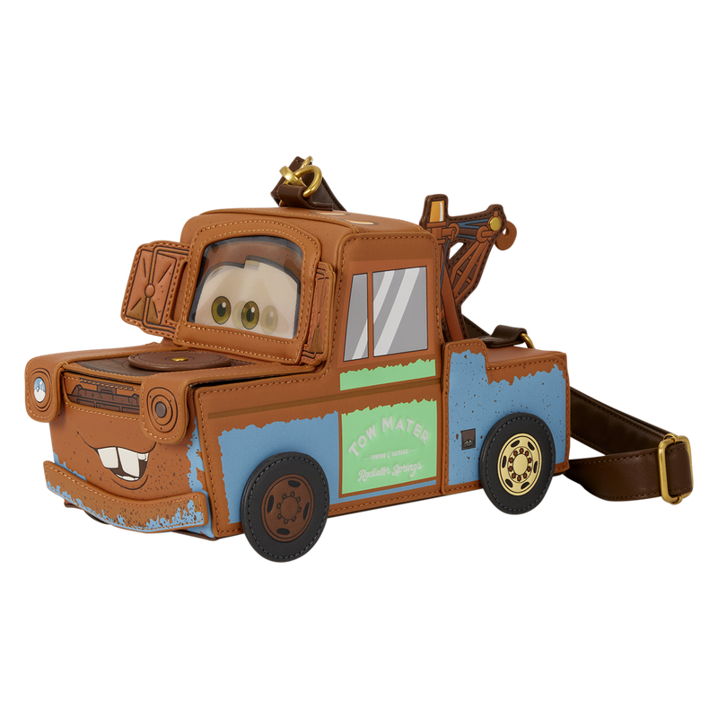 Cargue la imagen en el visor de la galería, Disney Pixar Cars 20th Anniversary - Tow Mater Figural Crossbody Bag
