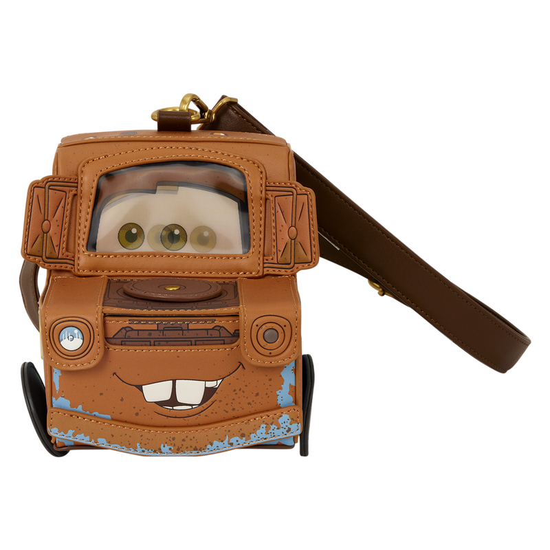 Cargue la imagen en el visor de la galería, Disney Pixar Cars 20th Anniversary - Tow Mater Figural Crossbody Bag
